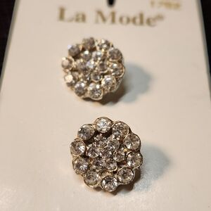 Gold Crystal Buttonss